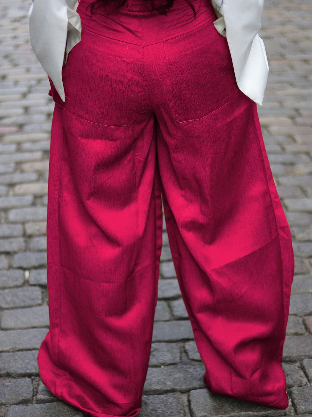 Casual Detachable Pocket Wide Leg Pants