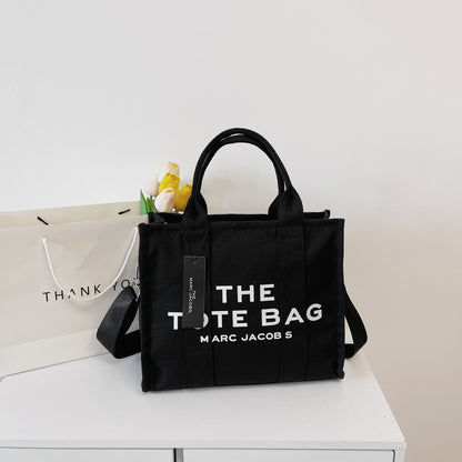 Canvas winter oblique tide shoulder bag