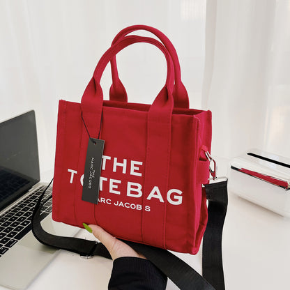 Canvas winter oblique tide shoulder bag