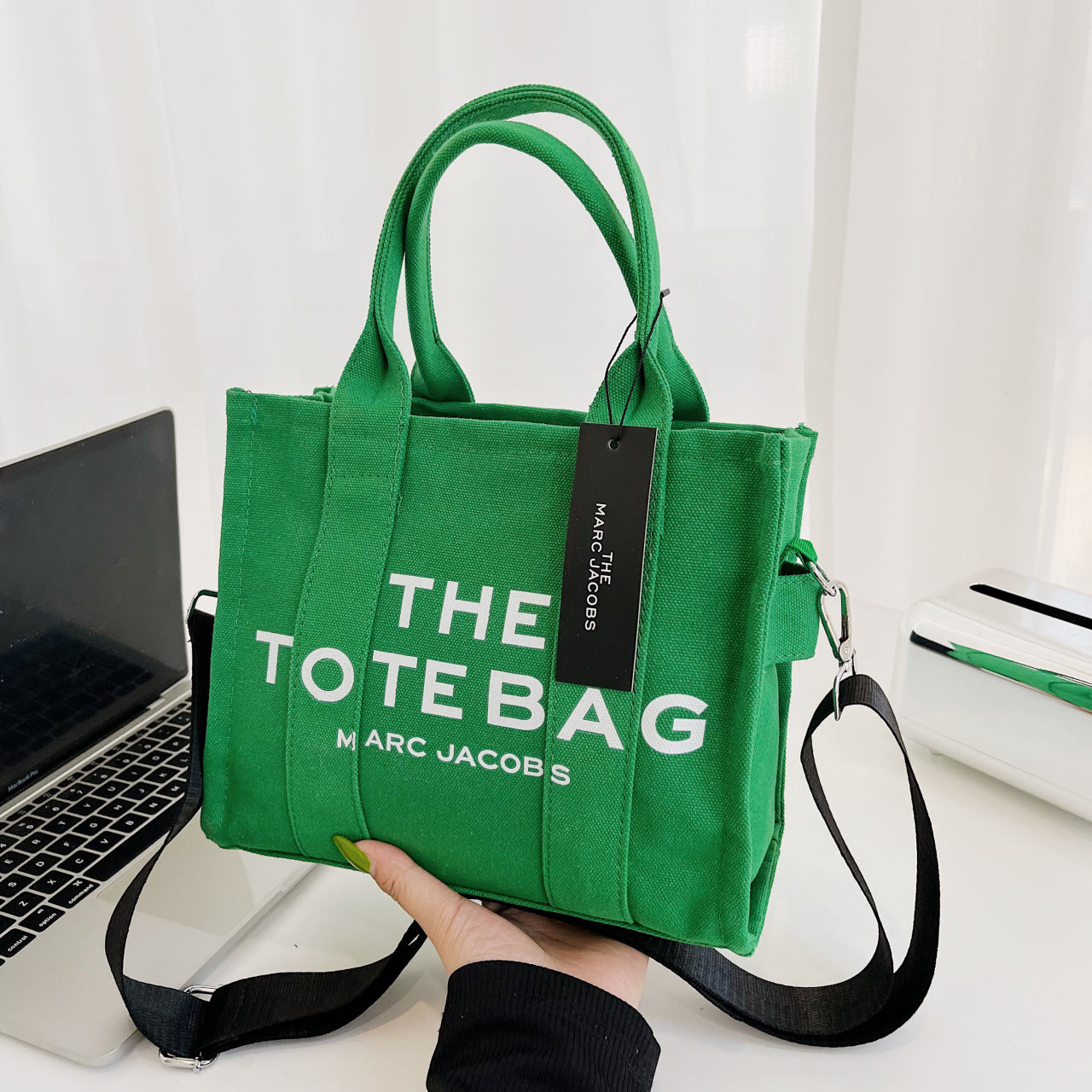Canvas winter oblique tide shoulder bag
