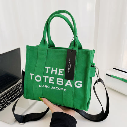 Canvas winter oblique tide shoulder bag