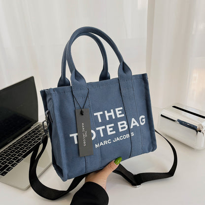 Canvas winter oblique tide shoulder bag