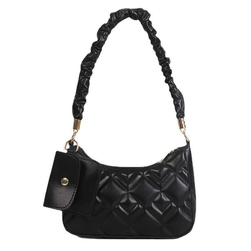 Pleated Single Shoulder Underarm Bag