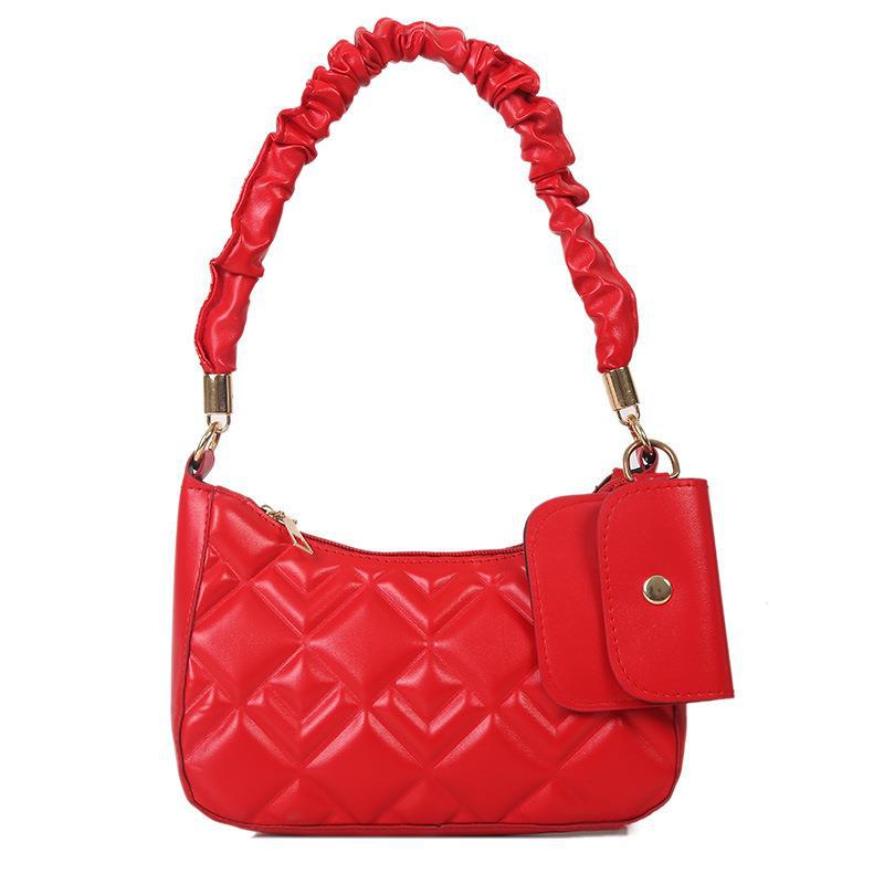 Pleated Single Shoulder Underarm Bag