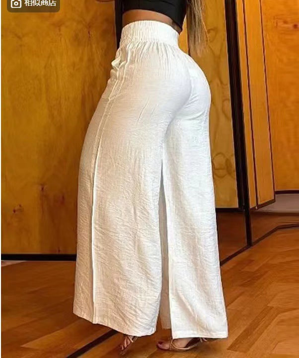 High Waist Loose Wide Leg Bell Bottom Pants