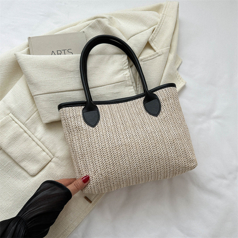 Summer Woven Tote Bag
