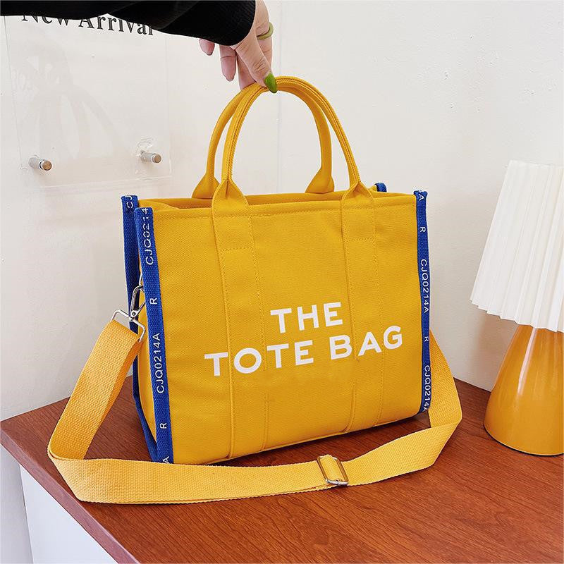 The Tote bag retro color canvas hand bag