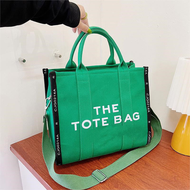 The Tote bag retro color canvas hand bag