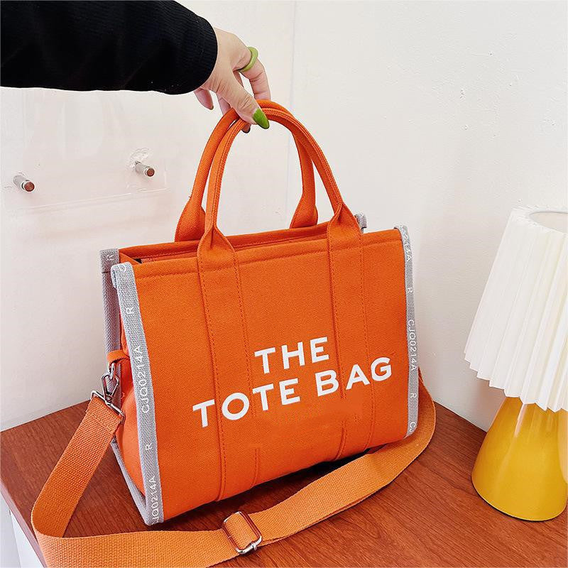 The Tote bag retro color canvas hand bag
