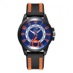 Arabic Numerals Classic Design Men Sport  Silicon Band Watch
