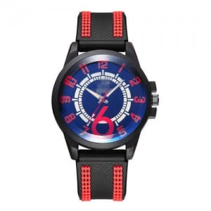 Arabic Numerals Classic Design Men Sport  Silicon Band Watch