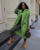 Sleeveless Long Cardigan Jacket