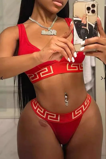 Red Sexy Swimwear