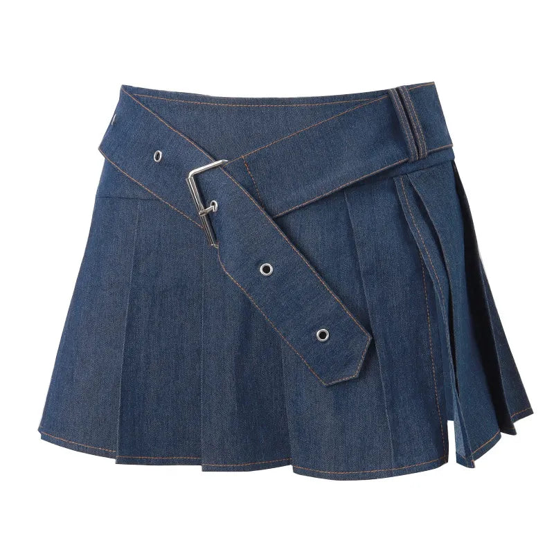 Lace-Up Cardigan Top And Skirt 2pcs Set