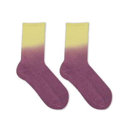 Women Fashion Rainbow Gradient Tie-Dye Mid-Tube Multicolor Socks