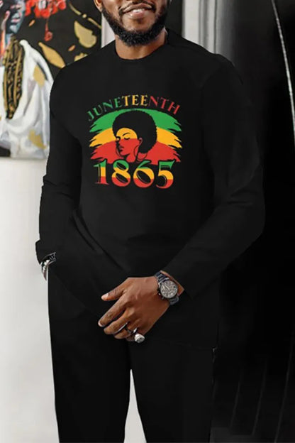 Men's Casual Color Long Sleeve Walking Suit
