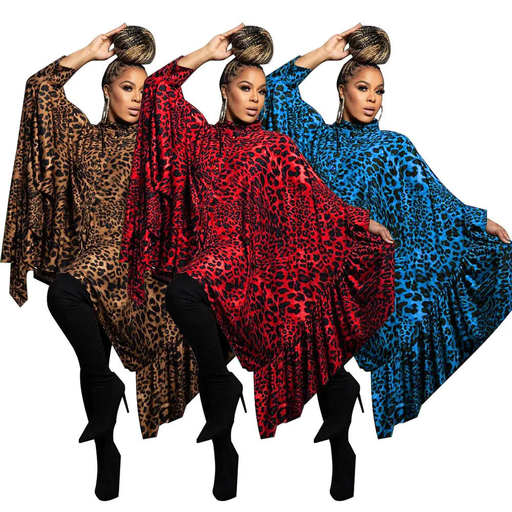Long Leopard Print Shawl