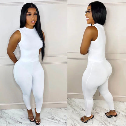 Solid Sleeveless Ipresistible Set