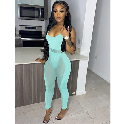 Sexy Mesh Nightclub Two Piece Set