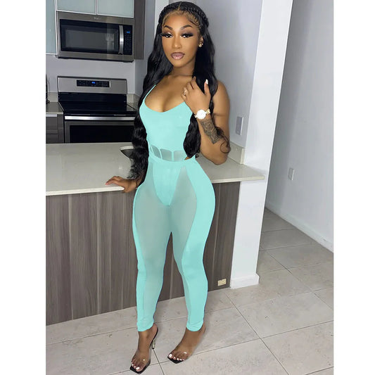 Sexy Mesh Nightclub Two Piece Set