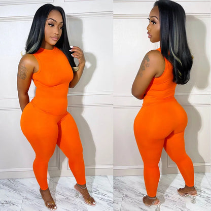 Solid Sleeveless Ipresistible Set