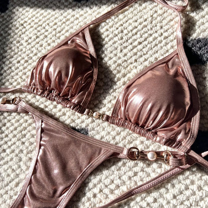 Sexy Shiny Pearl Swimwear