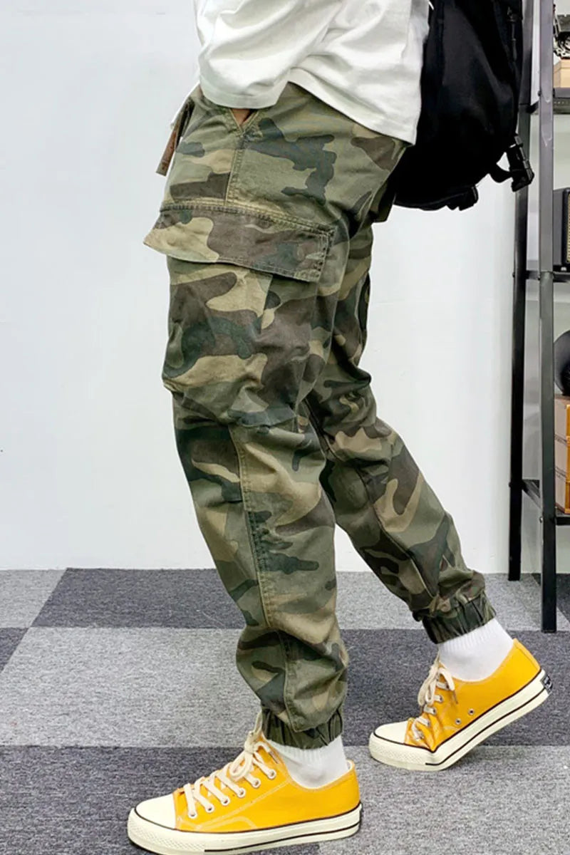 Camouflage Street High Waist Pants
