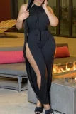 Sexy Slit Halter Jumpsuit