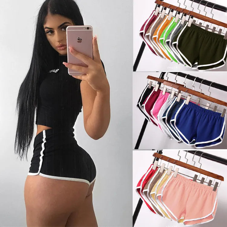 Solid Color Sports Shorts