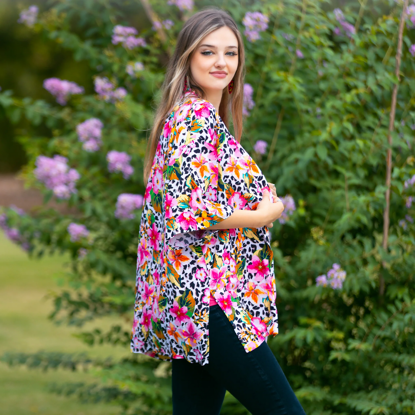 Floral Print Duster