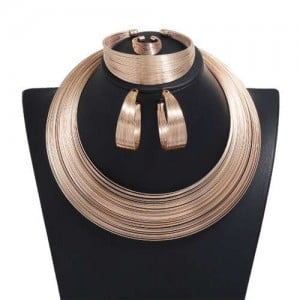 Wire Bundle Women  Jewelry Set