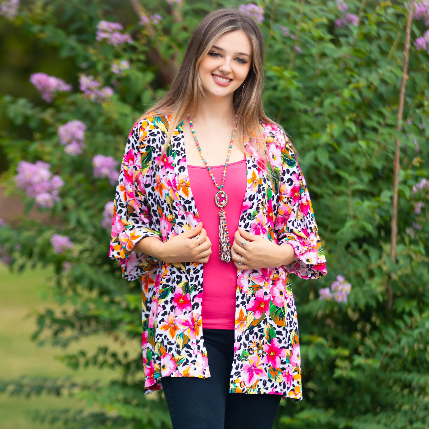 Floral Print Duster