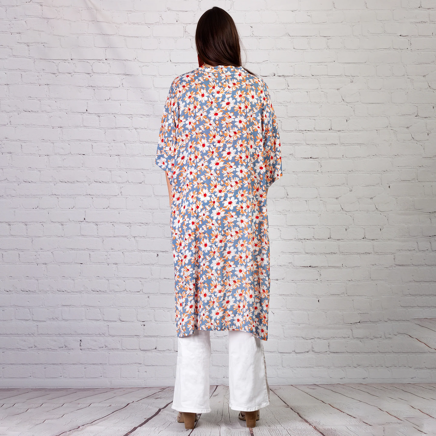Floral Print Duster