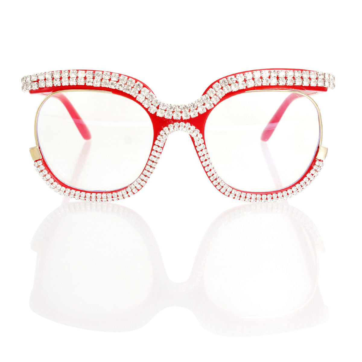 Glasses Red Blue Light Blocking Bling for Women